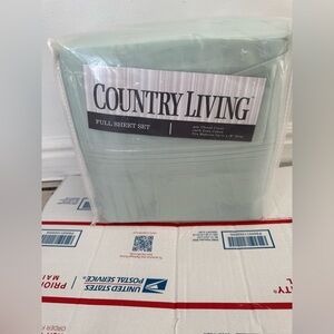 Country Living Full Sheet Set in Light Green